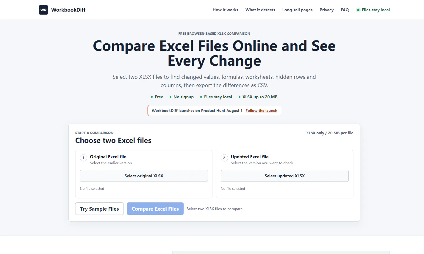 WorkbookDiff screenshot