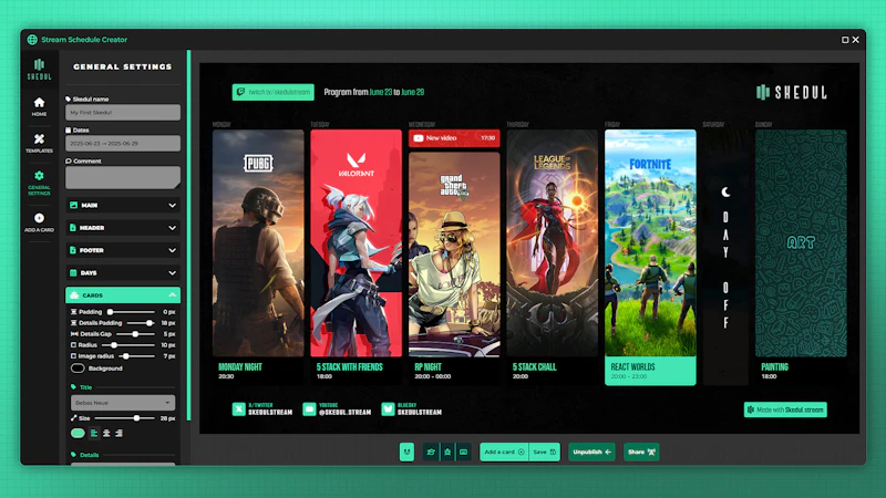 Skedul.stream screenshot 2