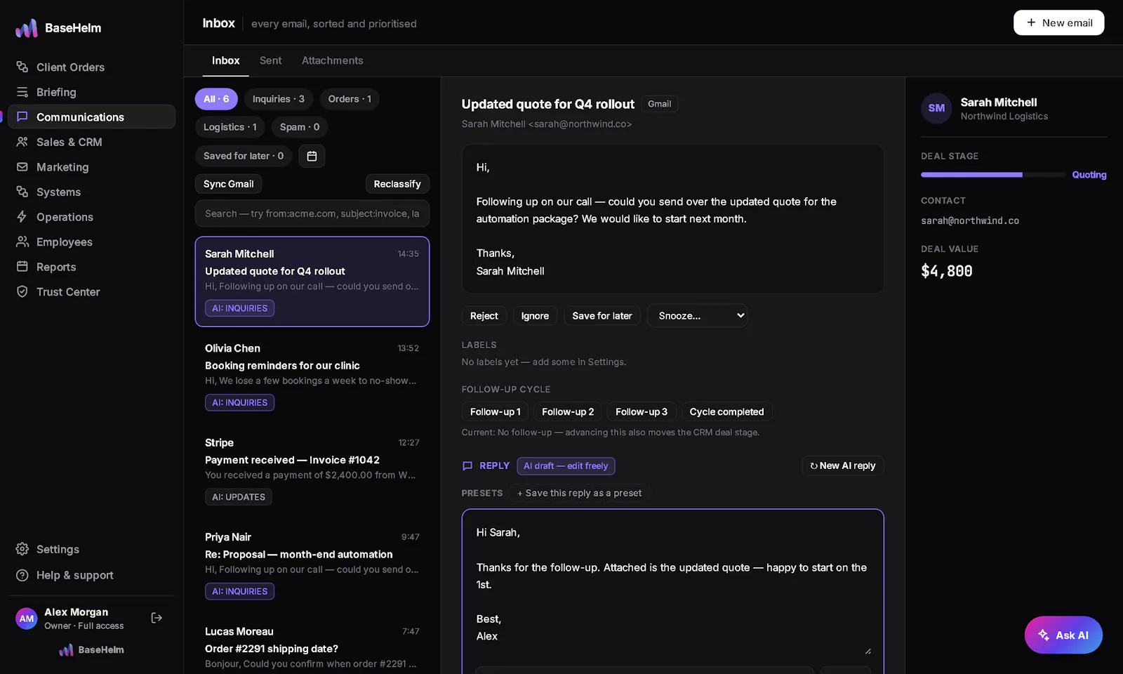 BaseHelm — Overview screenshot 5