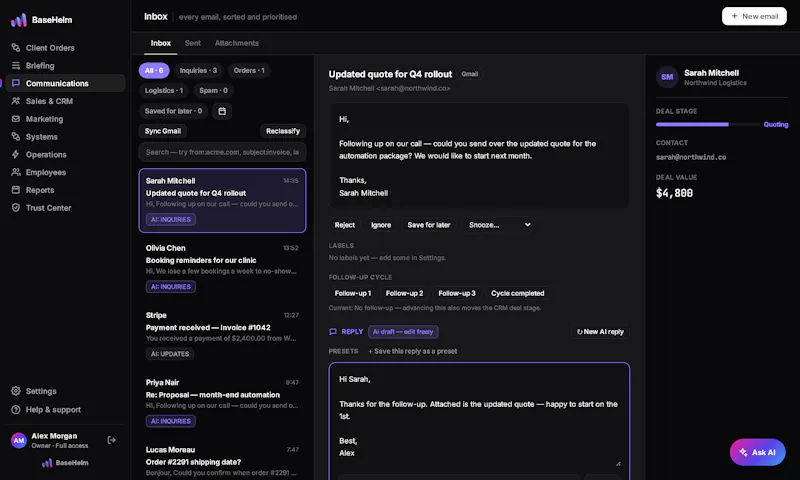 BaseHelm — Overview screenshot 5