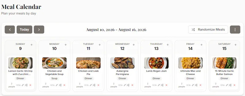 SevenServings screenshot 4