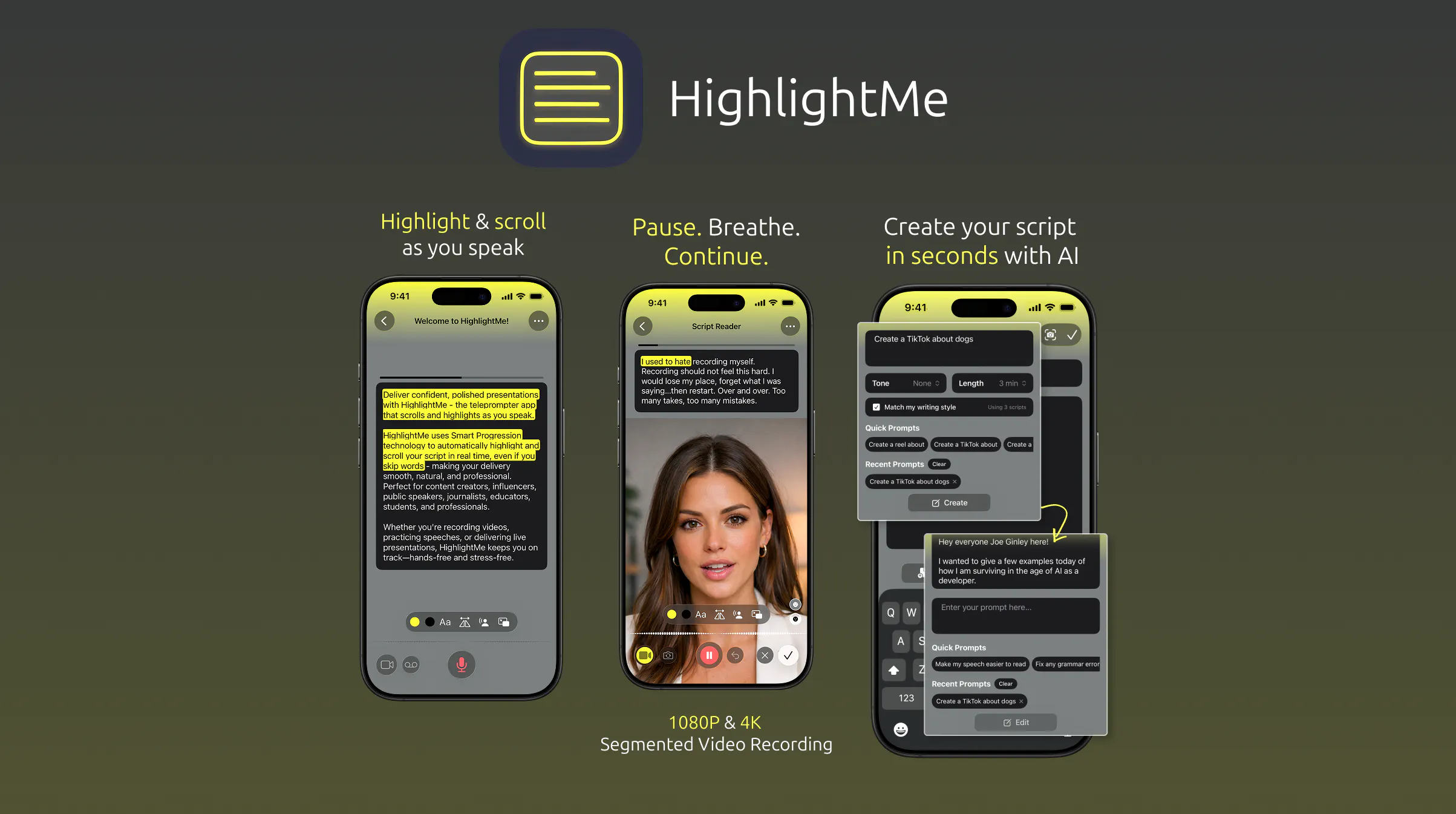HighlightMe - Teleprompter gallery image
