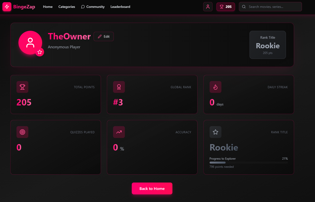 BingeZap - Screenshot 5 showing product features and functionality