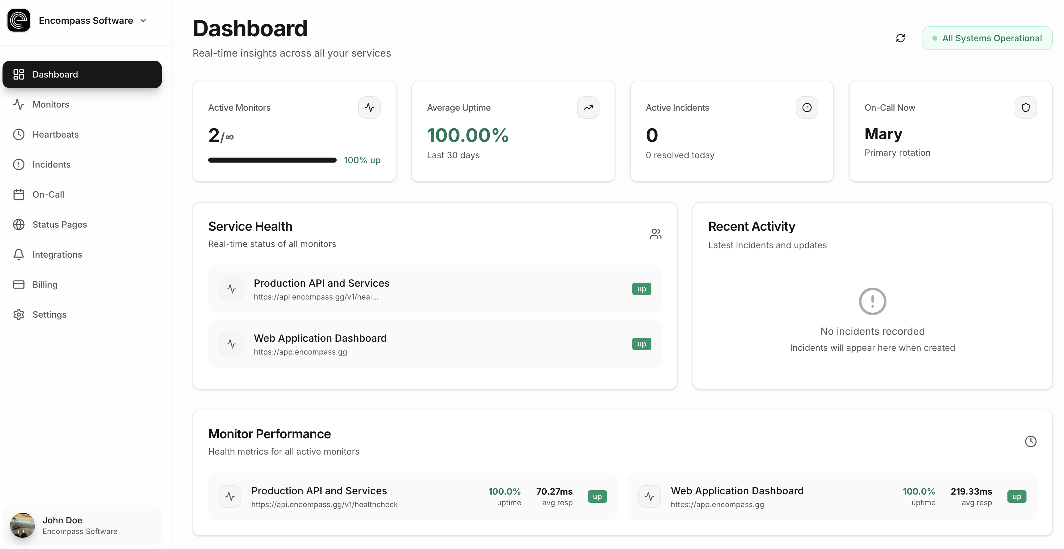 Encompass - Main product screenshot demonstrating key features and user interface