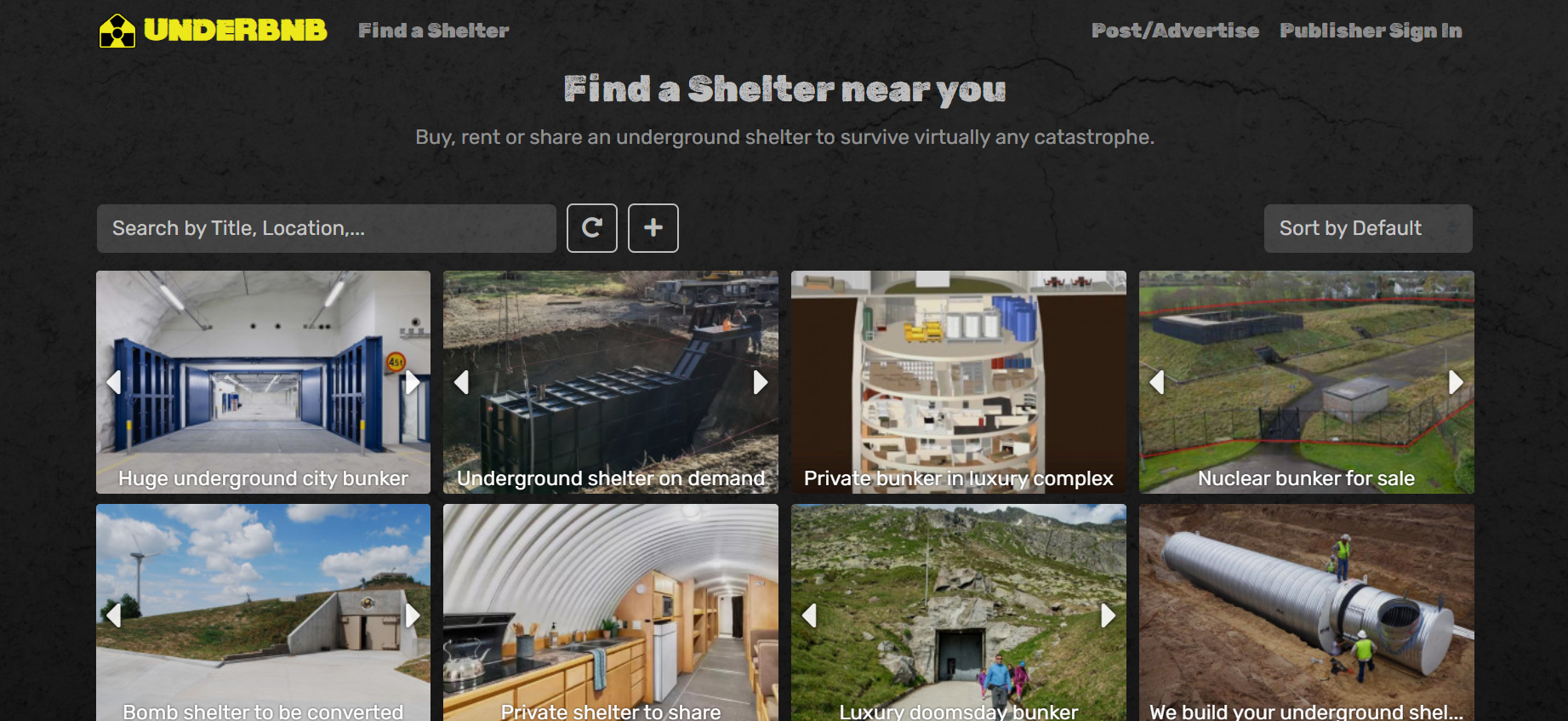 Média Underbnb - Trouvez un abri près de chez vous pour survivre pratiquement toutes les catastrophes 1