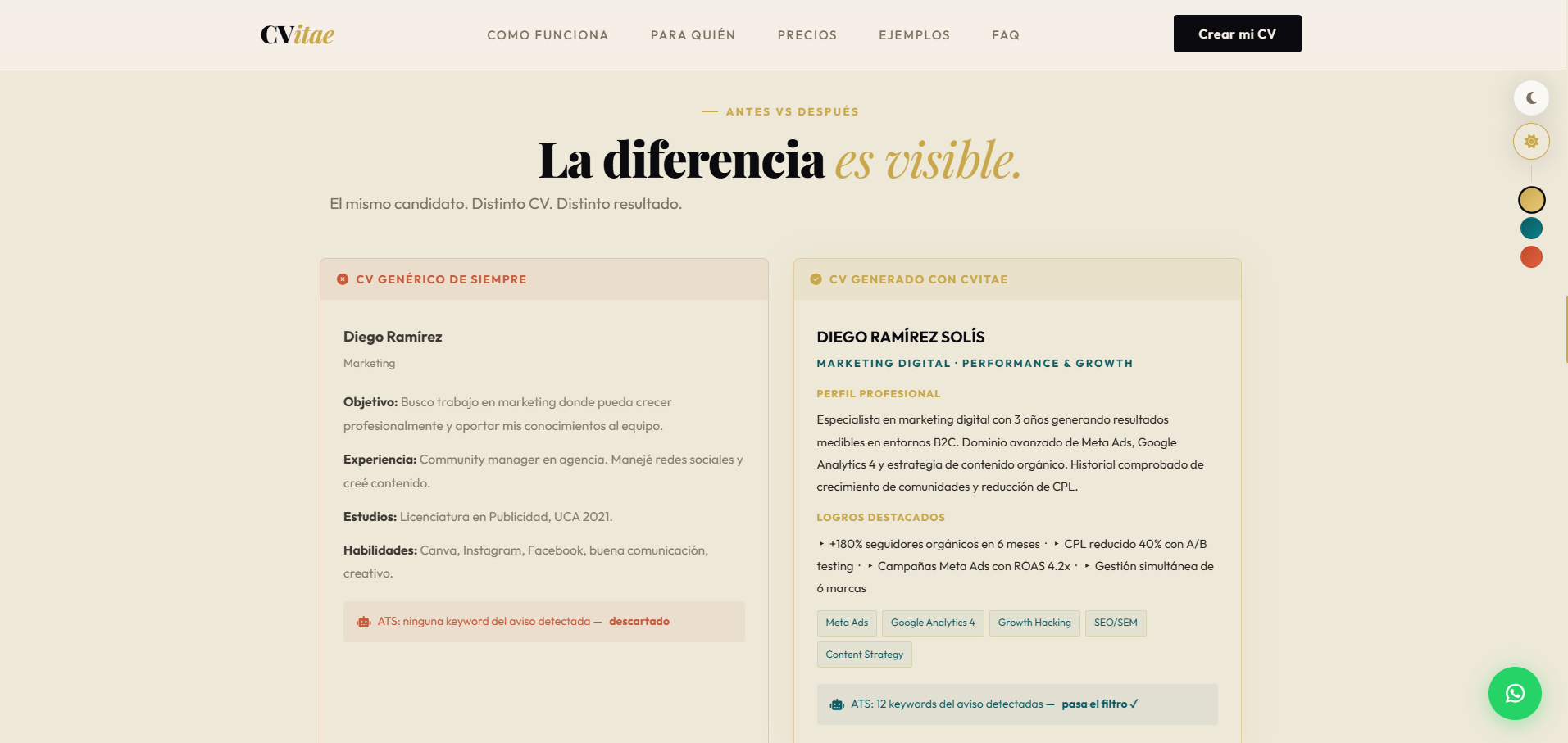 CVitae Generador de CV con IA automatico gallery image