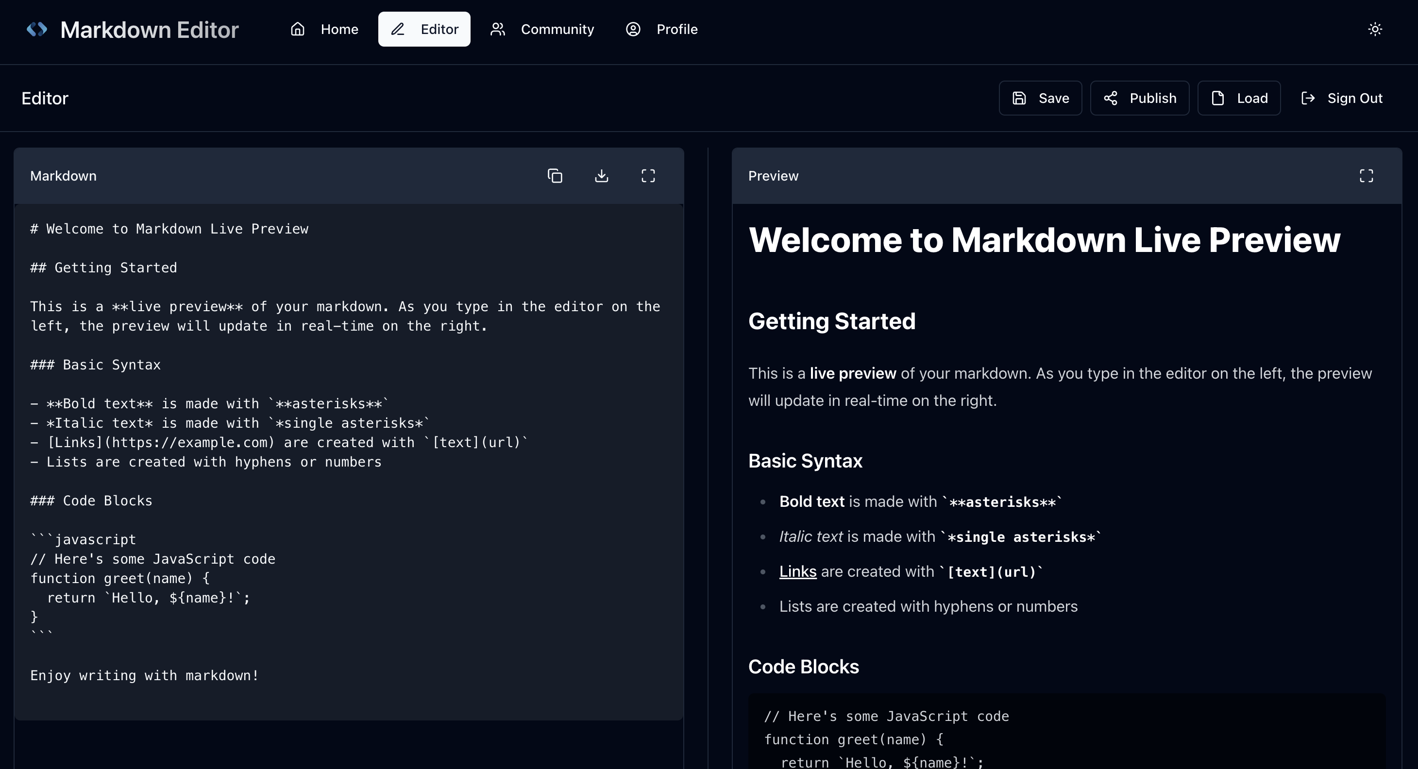 Vista previa de Markdown - Escriba a Markdown, míralo cobrar vida. media 2