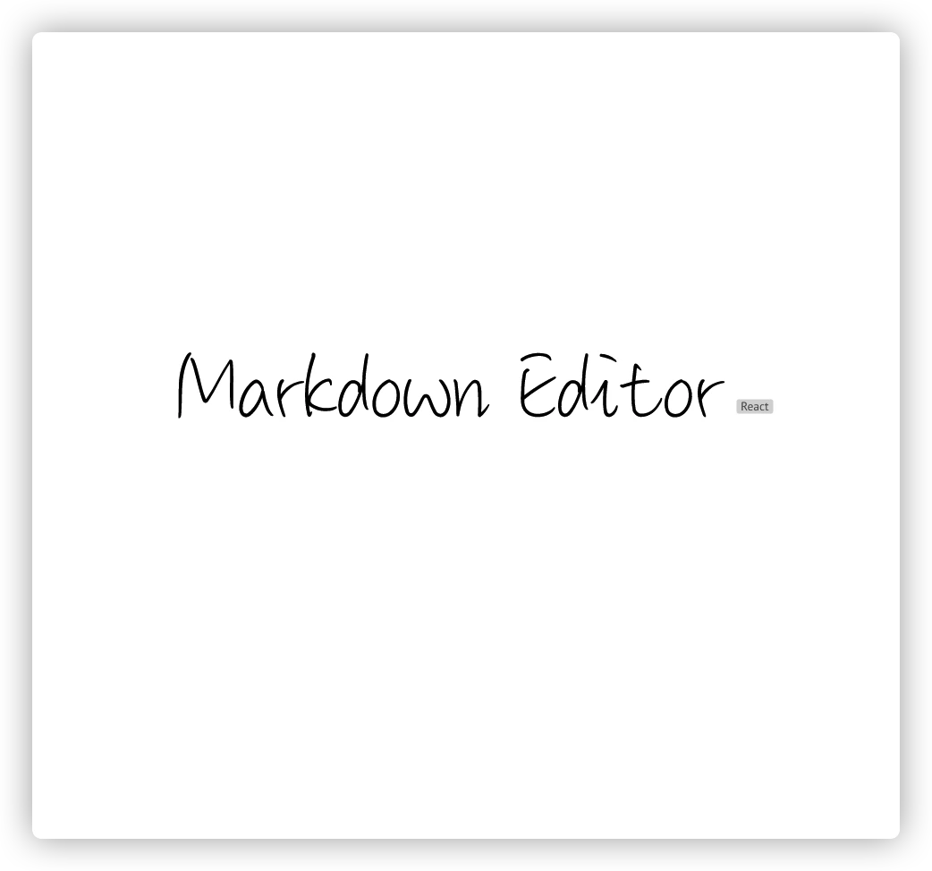 React Markdown Editor