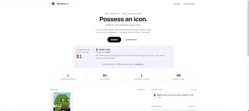 possess.lol screenshot 1