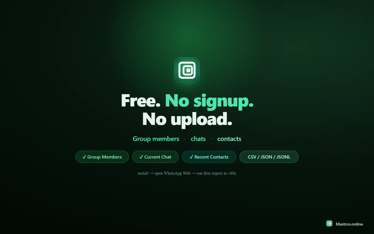 Mastros - Whatsapp Scraper gallery image