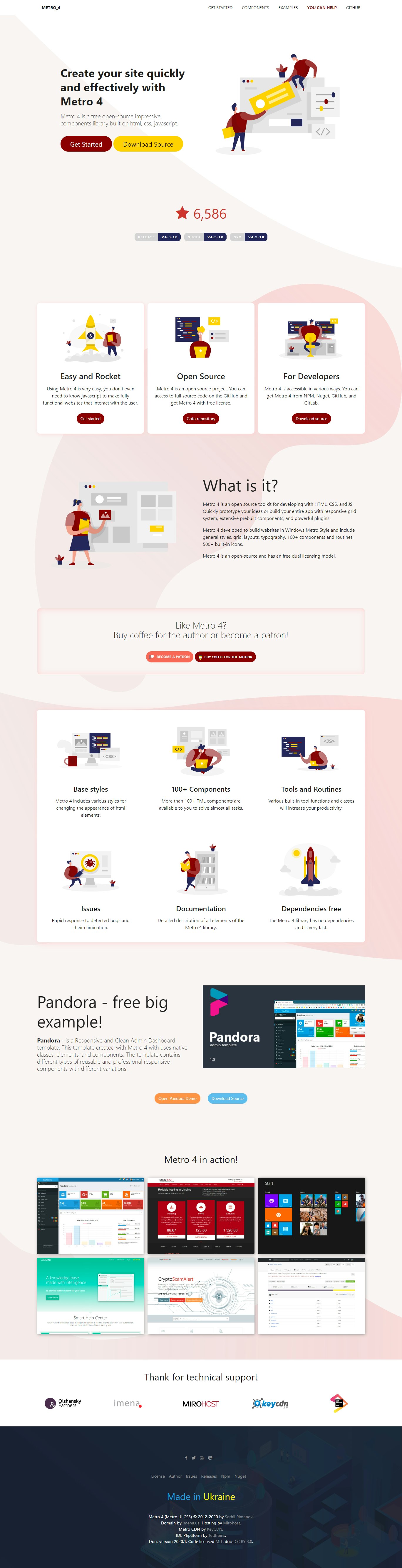 Metro 4 Component Library gallery image