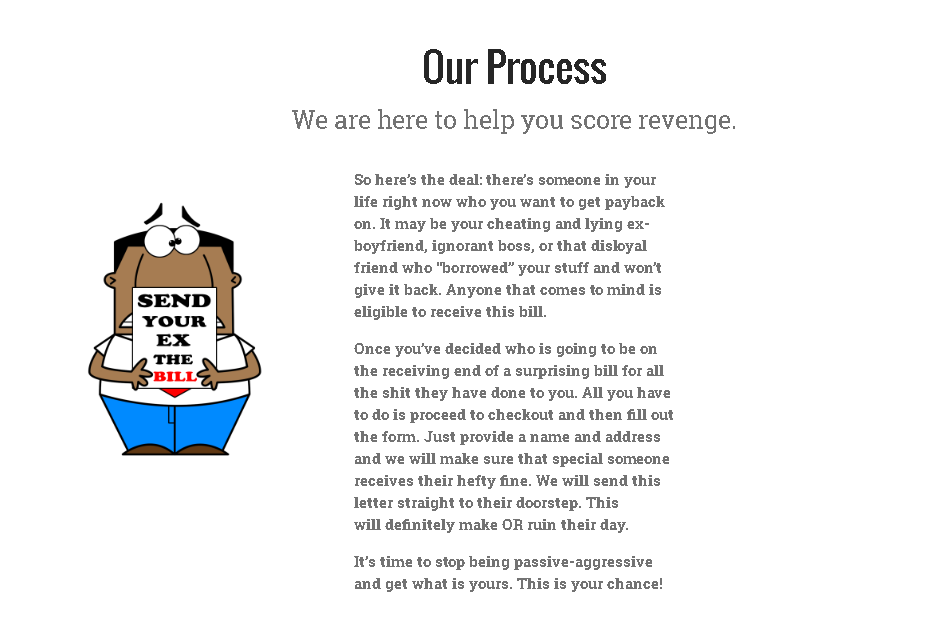 Send Your Ex The Bill gallery image