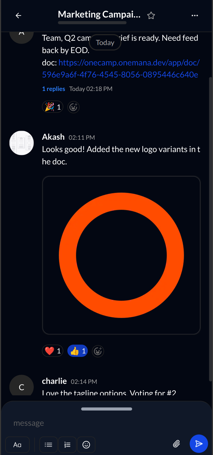 OneCamp gallery image