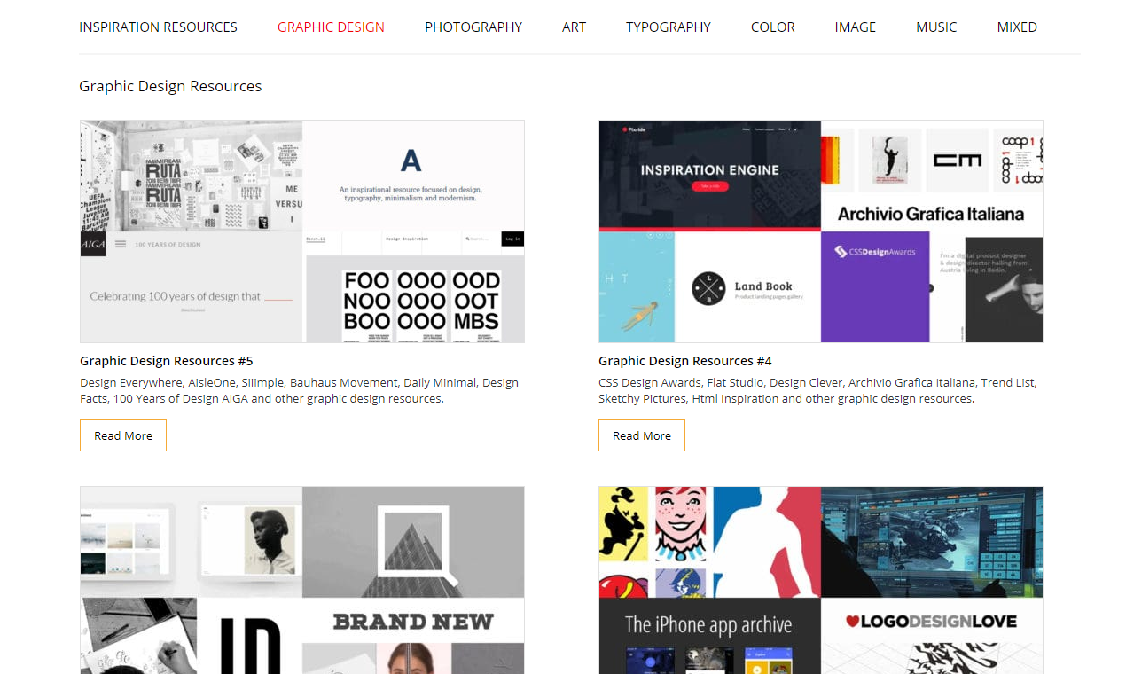 Inspiration Design Resources gallery image