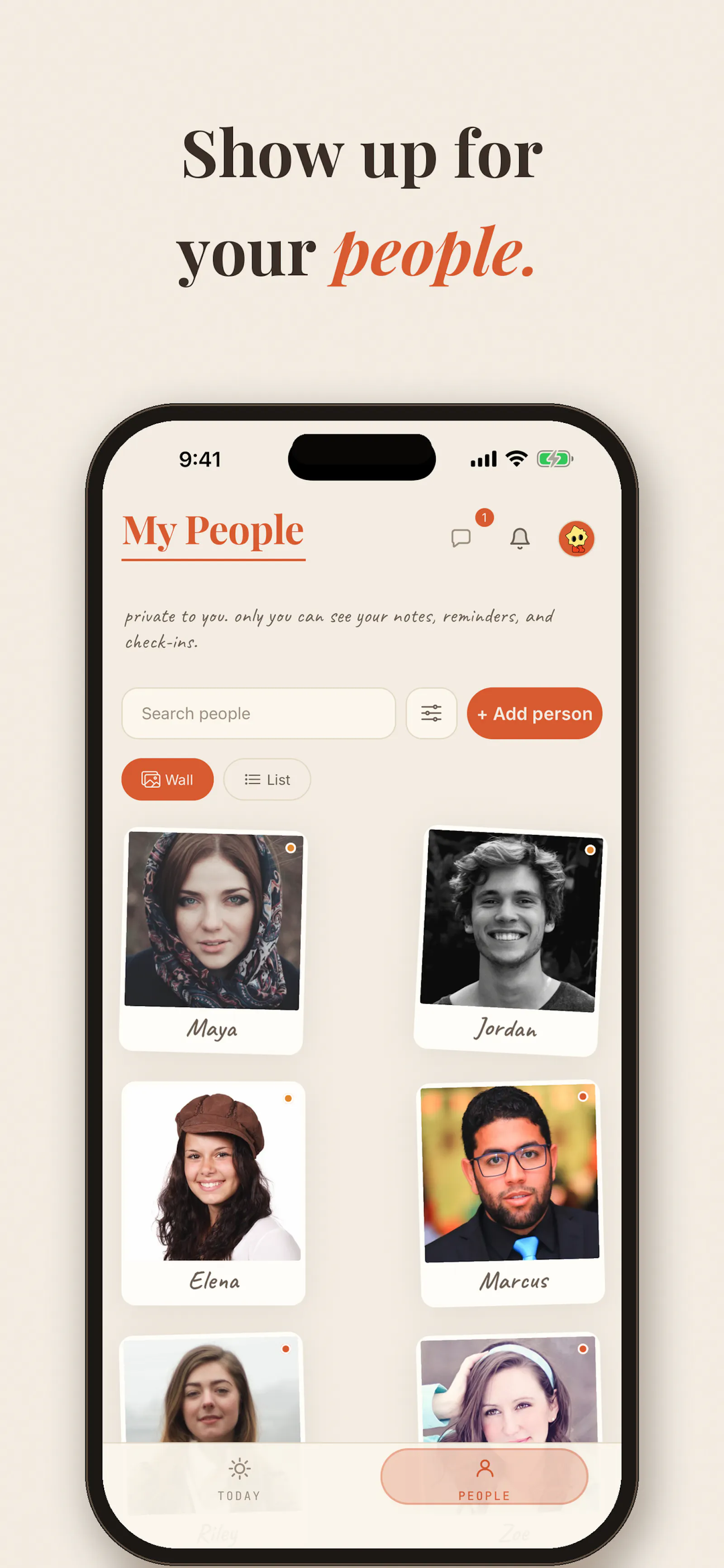 amiqo: a private friendship CRM screenshot 3