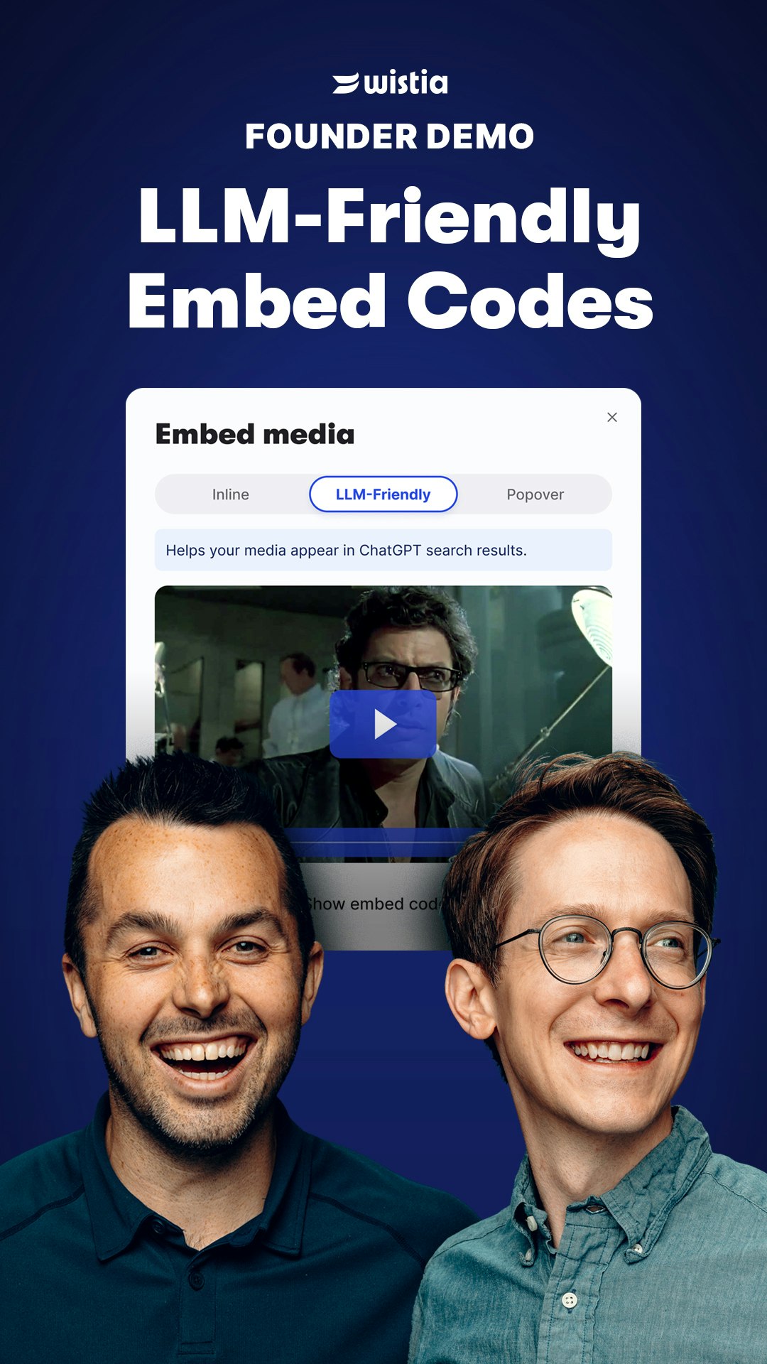 LLM-Friendly Embed Codes