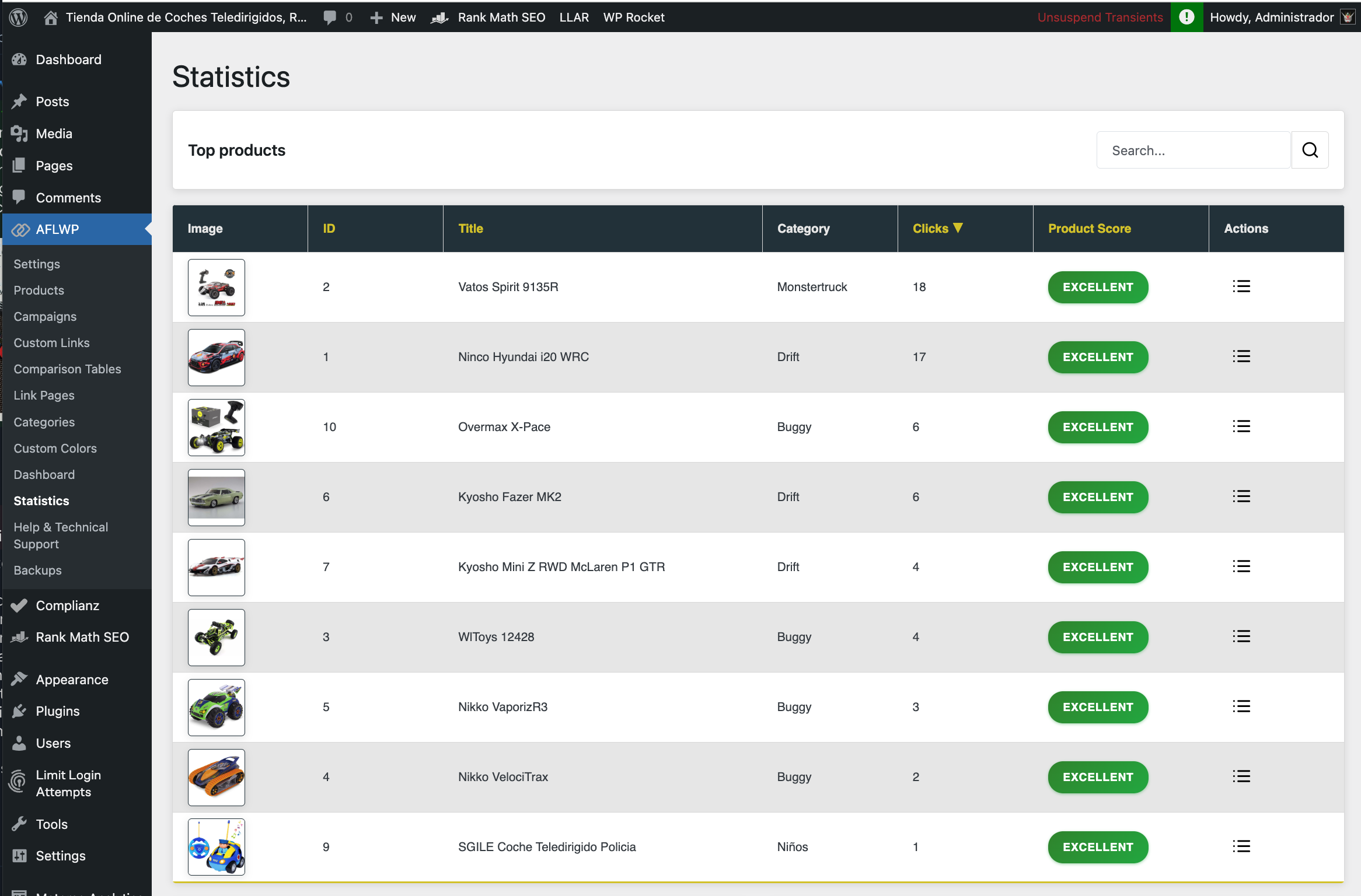 AFLWP - Affiliates Wordpress - Screenshot 5 showing product features and functionality