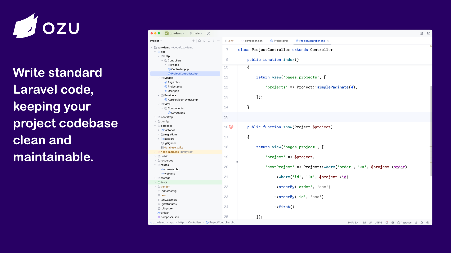 Ozu, per codice 16 - Sviluppa con uno stack di Laravel, ospite statico, gestisce con CMS media 2