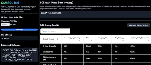 CSVSqlTool gallery image