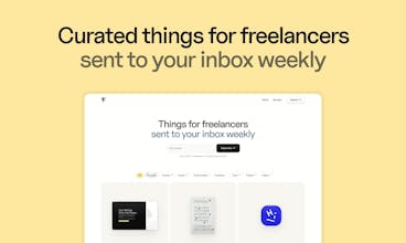 Freelance Things website with a diverse range of resources for freelance career development