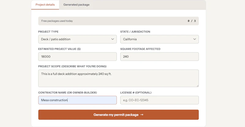 PermitIQ screenshot 2