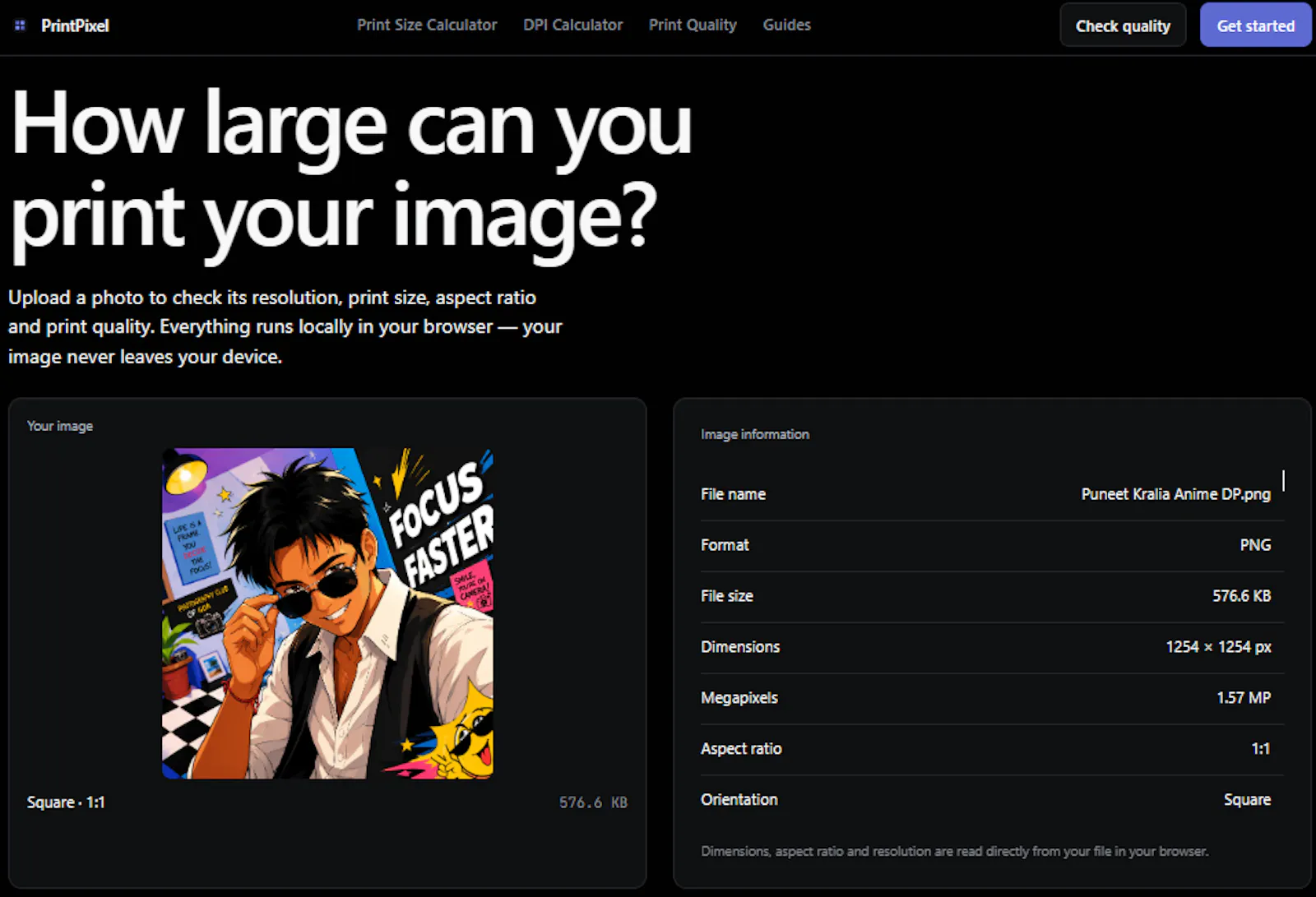 PrintPixel Tool screenshot 1