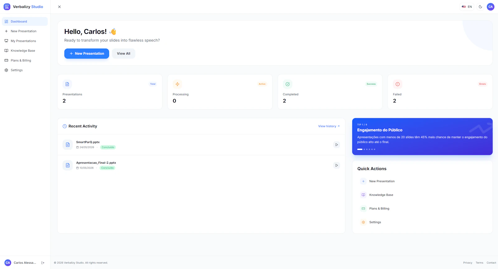 Verbalizy Studio screenshot 1