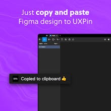Copy & Paste Figma designs into UXPin gallery image