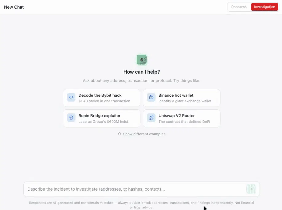 startuptile BlockscopeChat-AI Crypto Investigations/Research Agents