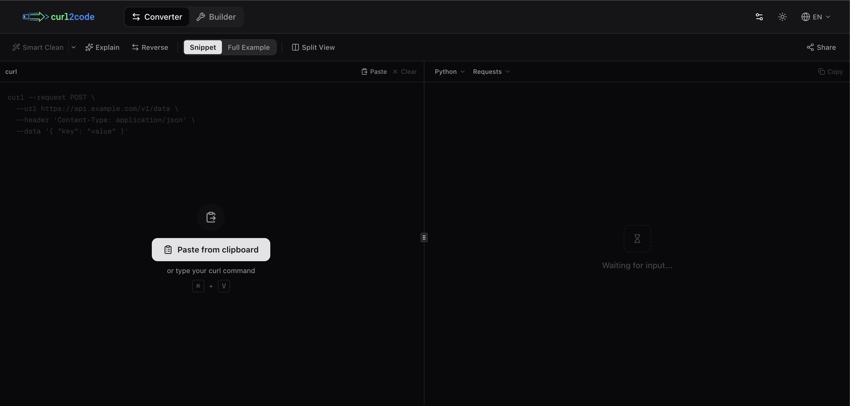 curl2code gallery image