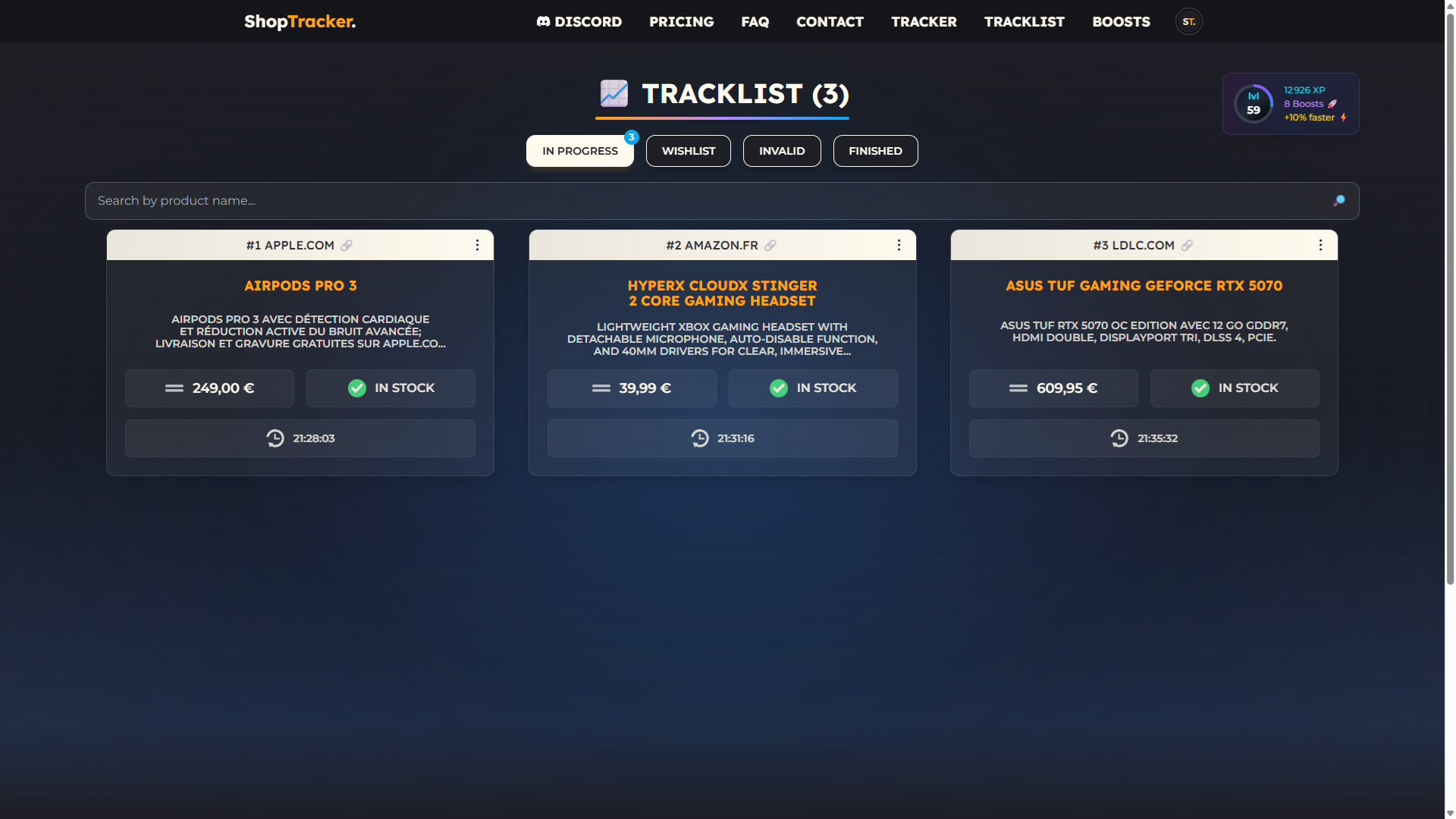 ShopTracker screenshot 2