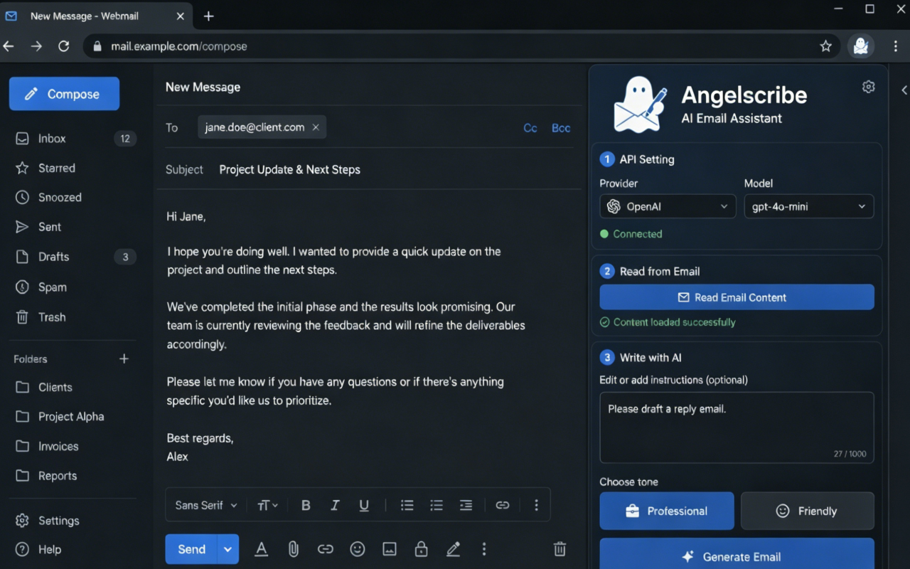 Angelscribe: AI Email Writer & Reply gallery image