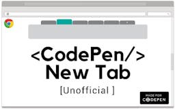 [Extension] Codepen New Tab media 1
