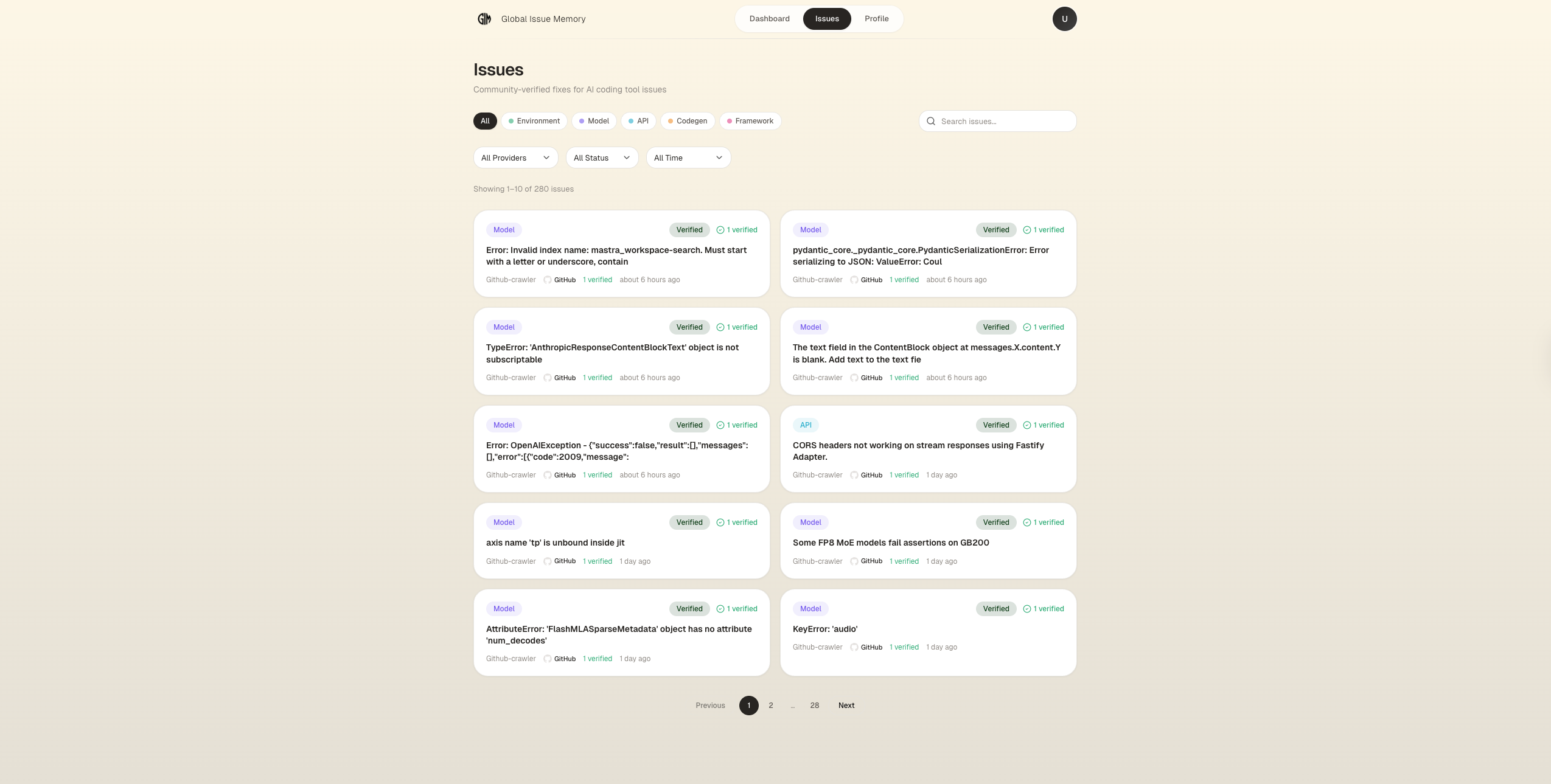 Global Issue Memory MCP gallery image