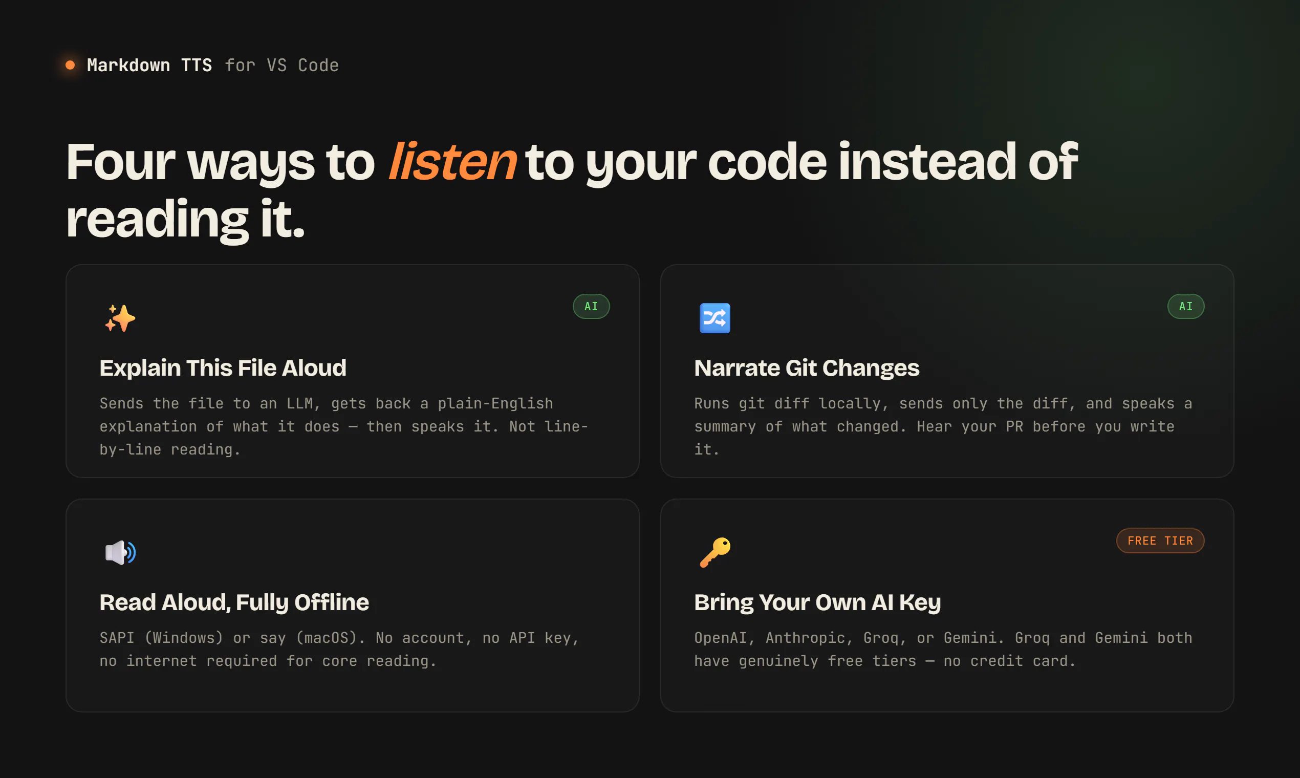 Markdown TTS: Read Aloud & AI Narration gallery image