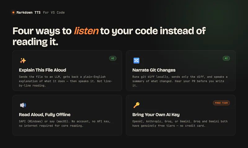 Markdown TTS: Read Aloud & AI Narration screenshot 2