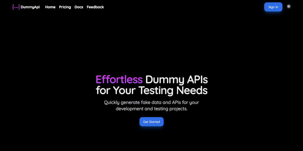 DummyAPI: Dummy API, rest API, AI Generated API Response | Product Hunt