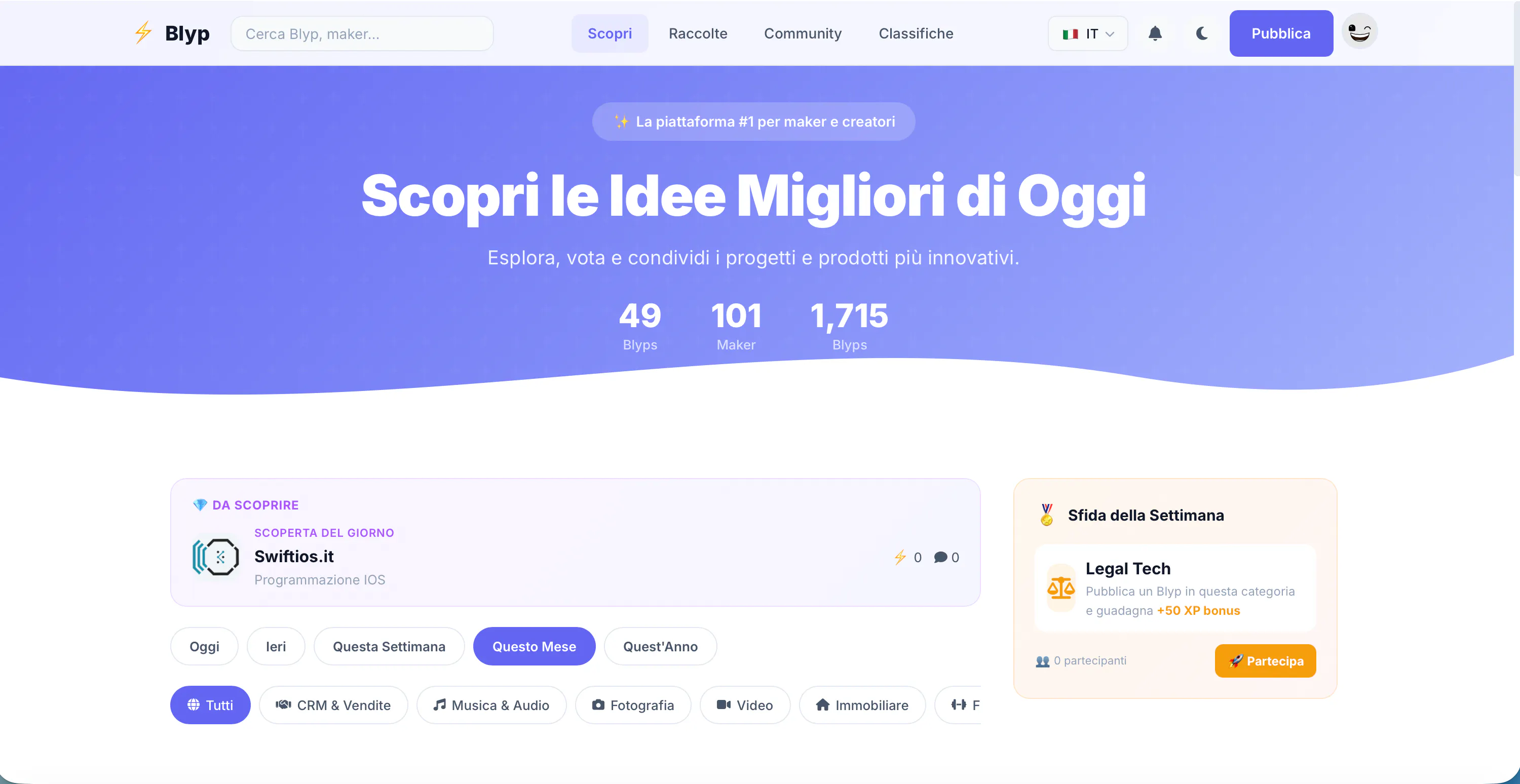 Banner del producto Blyp — Scopri le Idee Migliori di Oggi