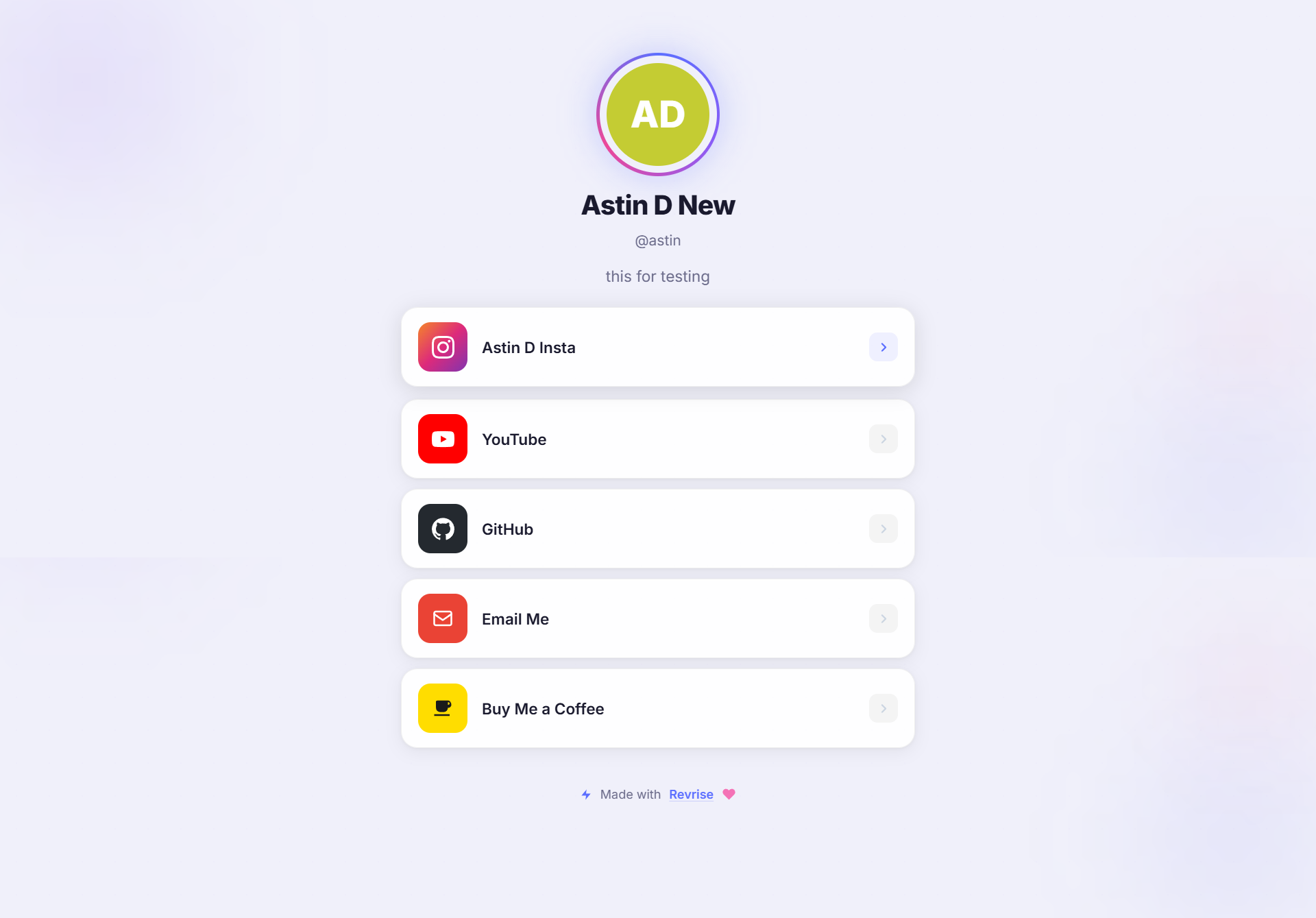 Revrise — Link in Bio for Creators gallery image