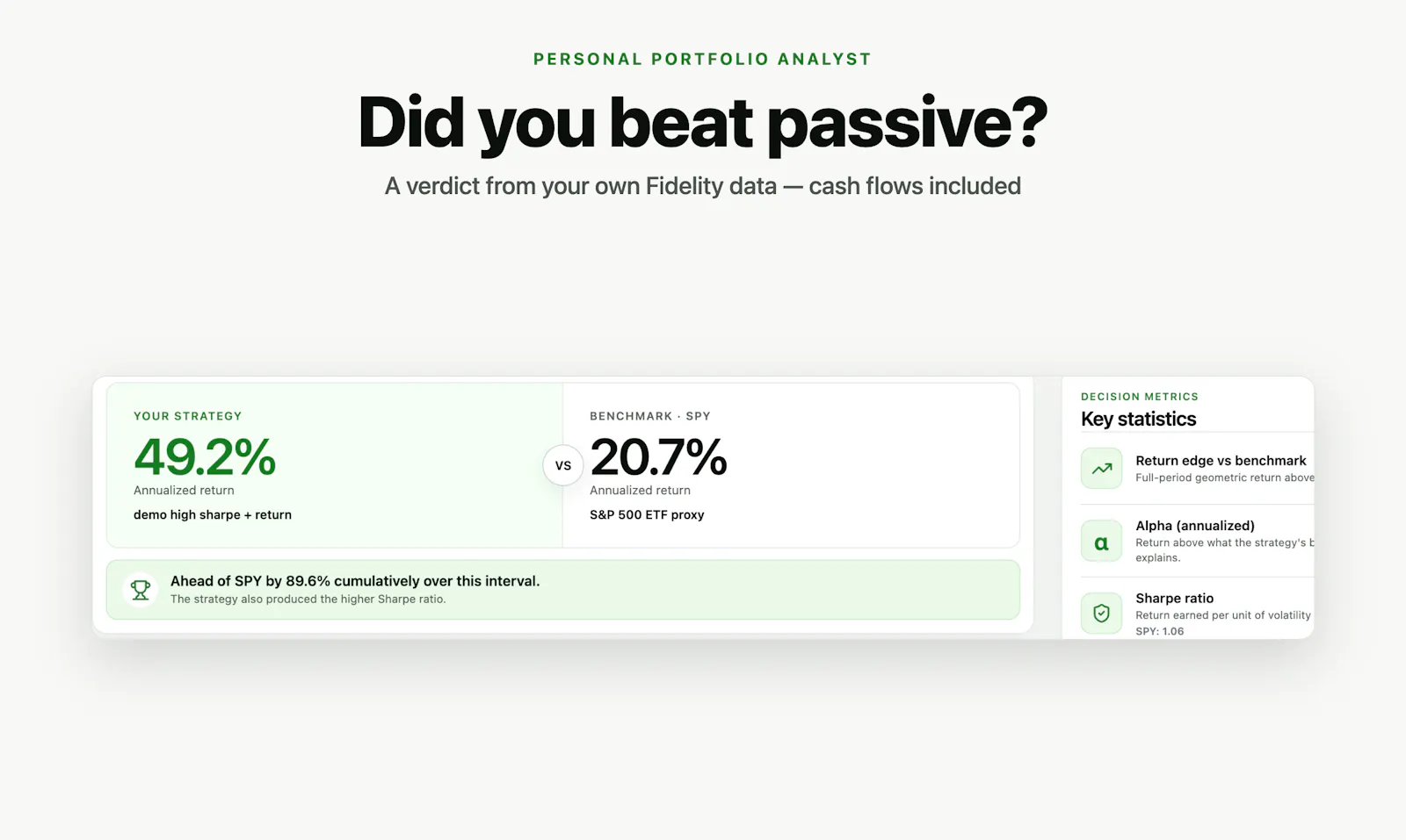 Personal Portfolio Analyst screenshot 2