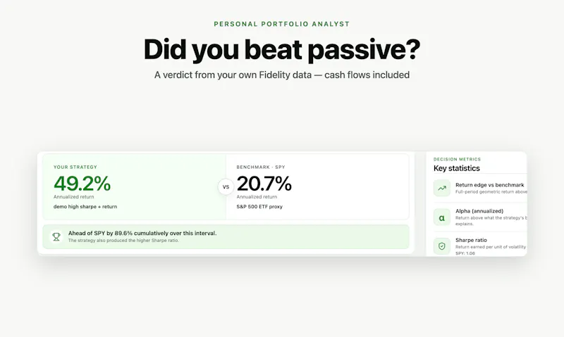 Personal Portfolio Analyst screenshot 2