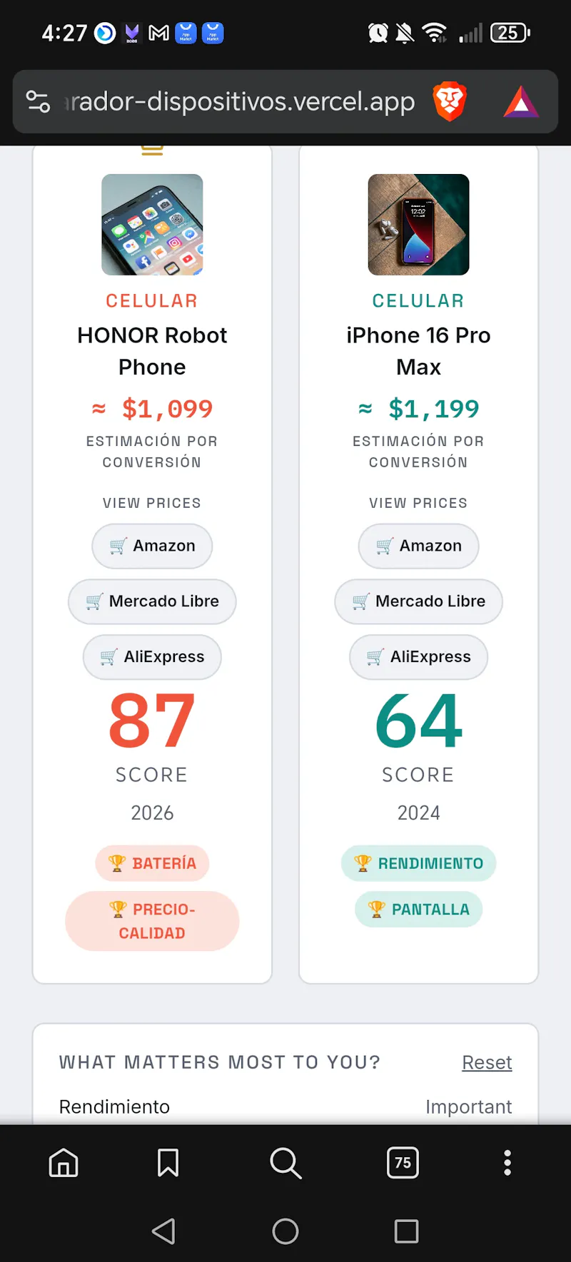 Duelo de Características screenshot 3