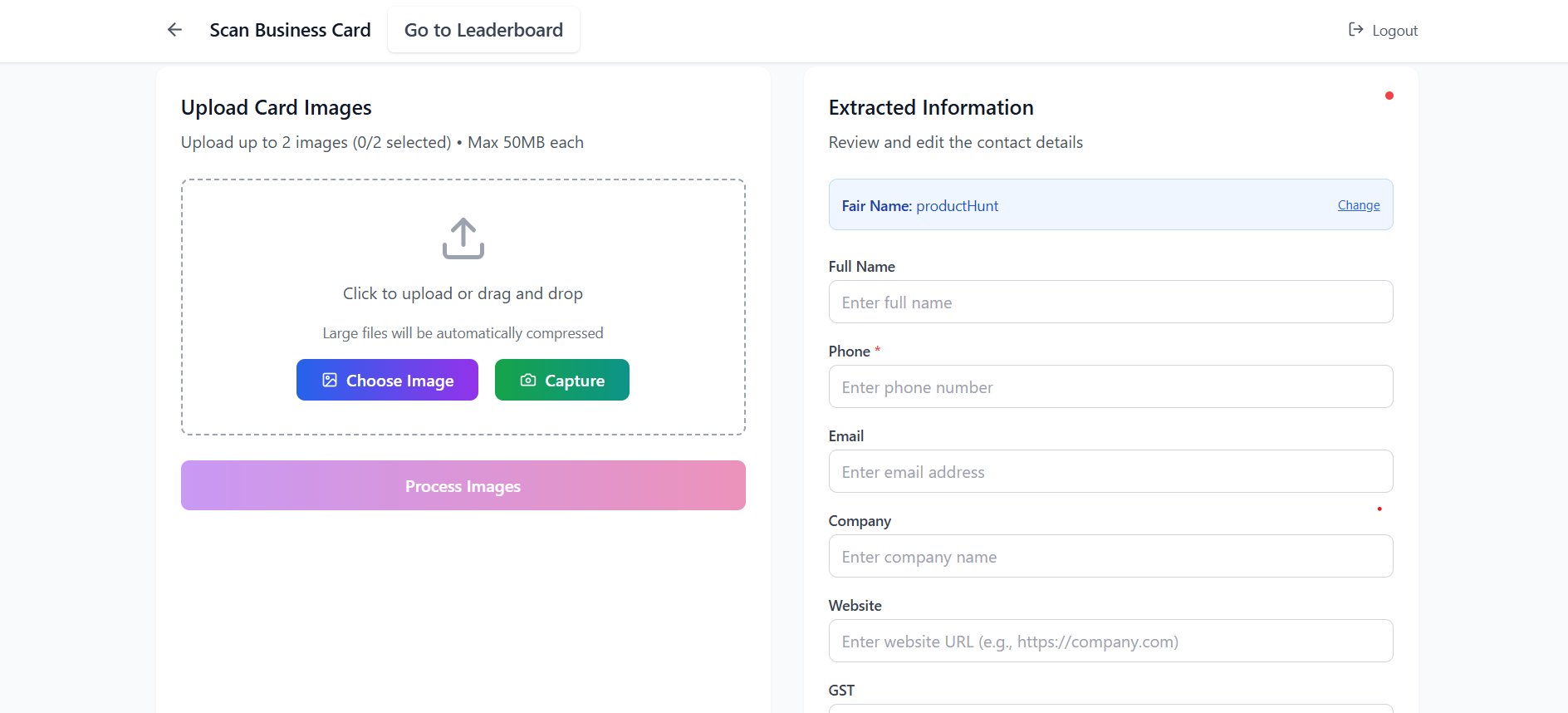 AutoCardAI - Screenshot 2 showing product features and functionality