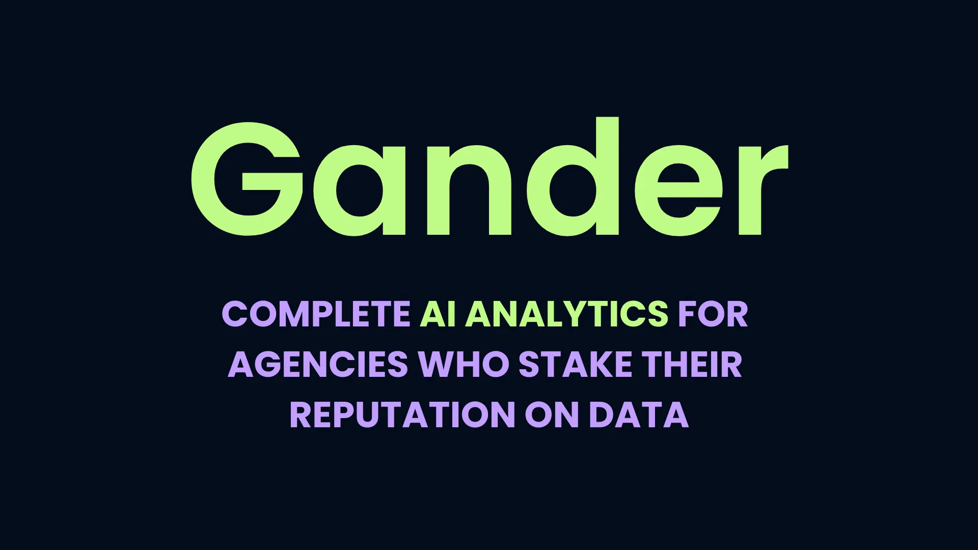 Gander - AI analytics for GEO gallery image