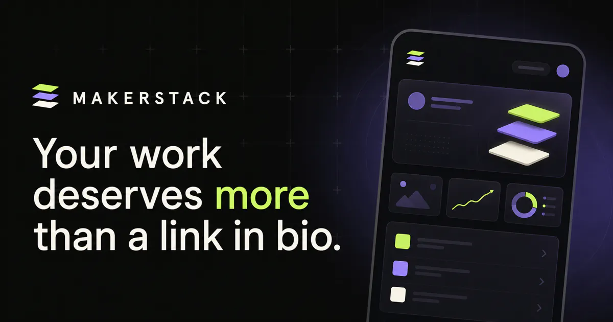 MakerStack: Your work deserves more gallery image