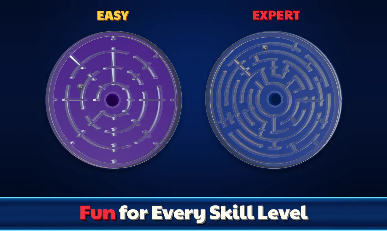 Metal Ball Maze Toy 3D gallery image