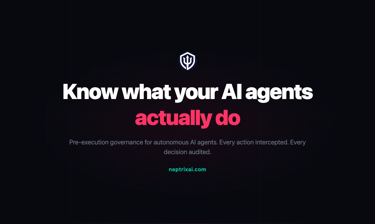 NeptrixAI - AI agent governance. gallery image