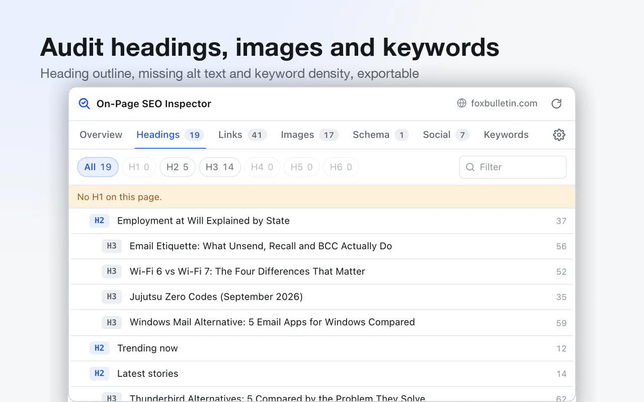 On-Page SEO Inspector gallery image