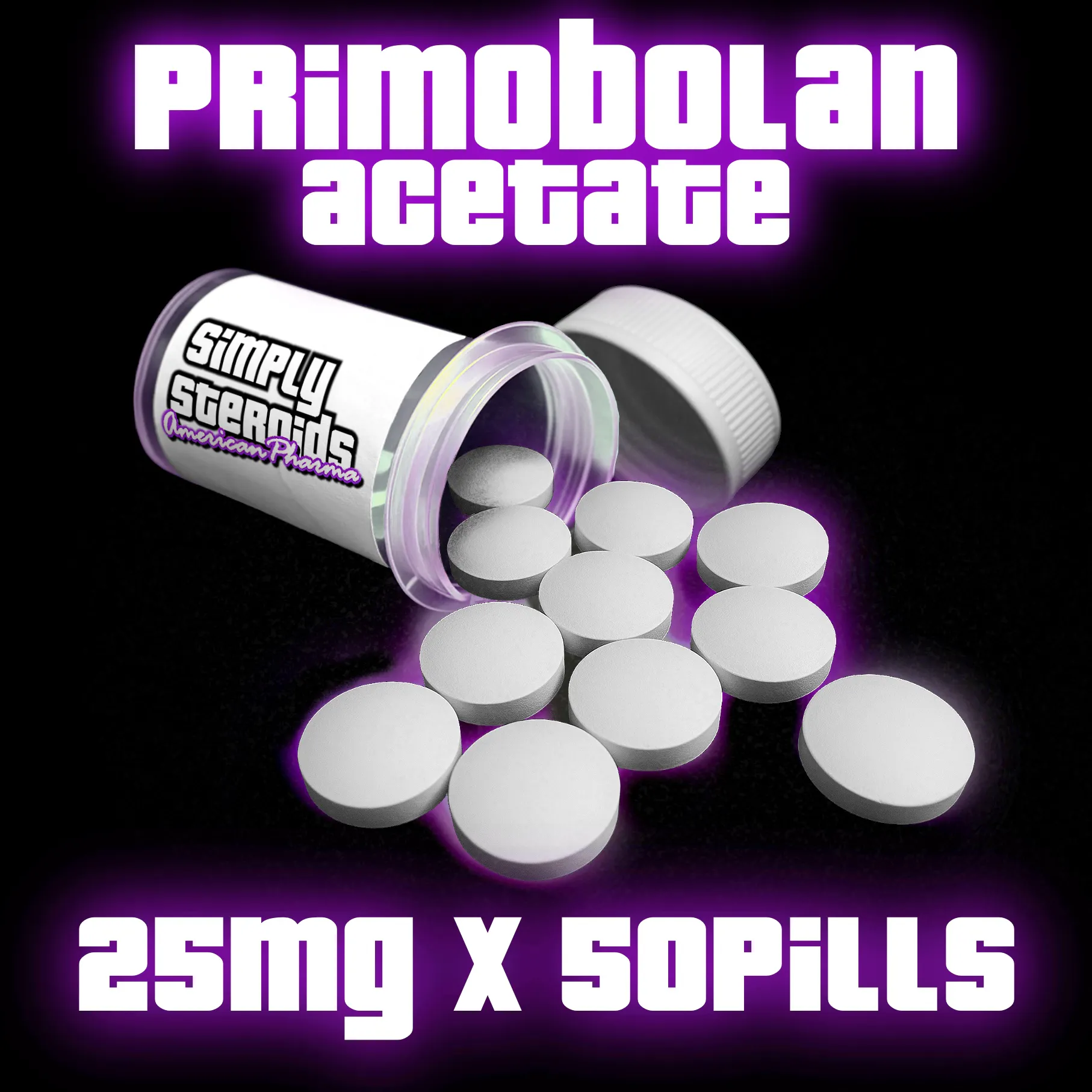 Primobolan Acetate 25mg x 50 Pills – USA