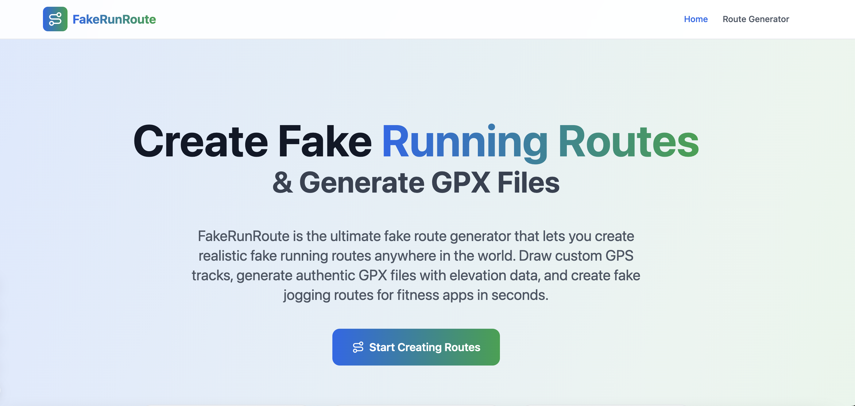 FakeRunRoute logo
